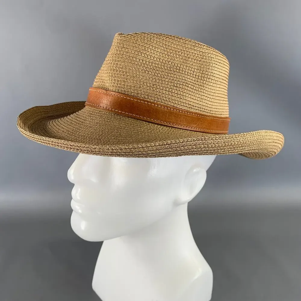 ERIC JAVITS Tan Brown Woven Hats